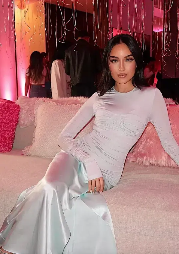 Sir. The Label Alessia Draped Long Maxi Silk Dress Gown Ice Blue | Size 1 , Au 8 , Small S for rent on The Volte - main image