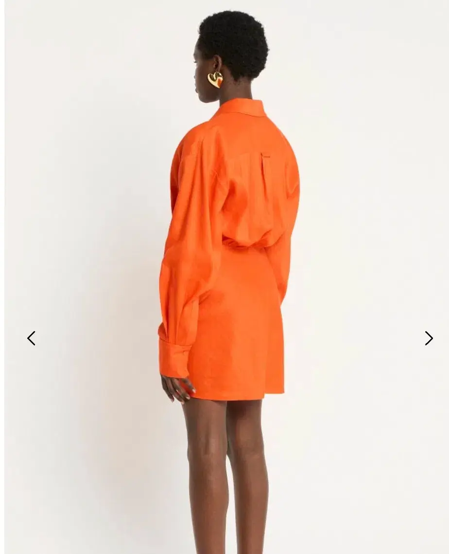 Sass and Bide Club Nocturno Mini Dress Blood Orange Size 12  - Image 3