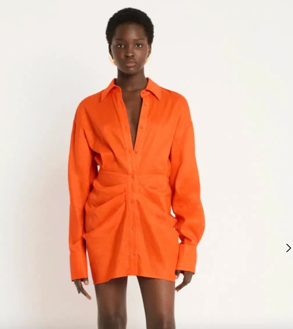 Sass and Bide Club Nocturno Mini Dress Blood Orange Size 12  - Image 2
