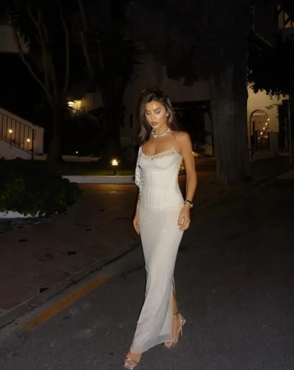 House of CB Nalini Maxi Dress Sand  Size S/Au 8  - Image 5