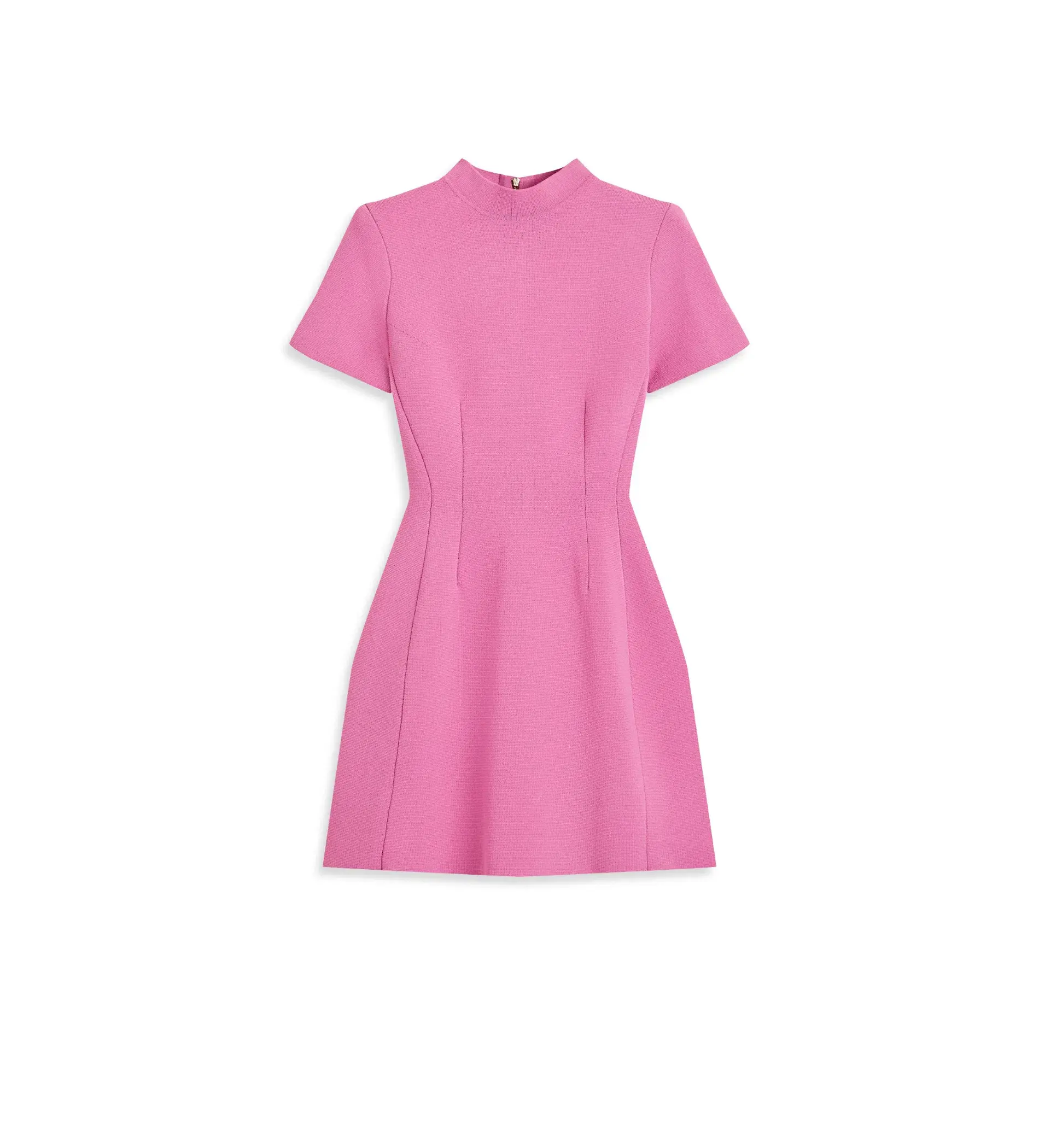 Scanlan Theodore Crepe Knit Peplum Dress Peony   Size 8 - Image 2
