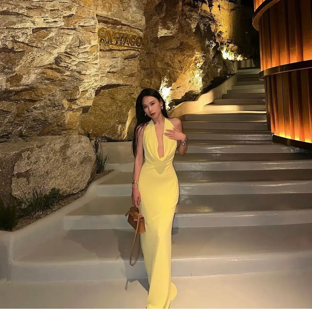 Melani The Label Lopez Gown Yellow Size 6 for rent on The Volte - main image