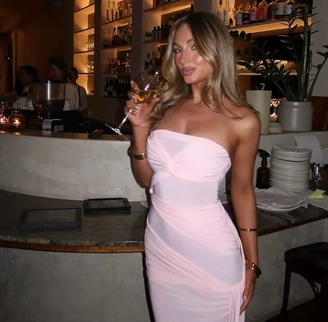 Natalie Rolt Miranda Gown Pink Size 8 for rent on The Volte - main image