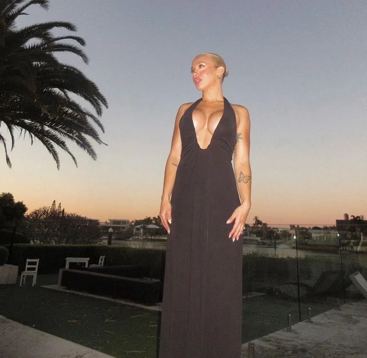 Misha Jennifer Crupo Maxi Black Size 8 - Image 2