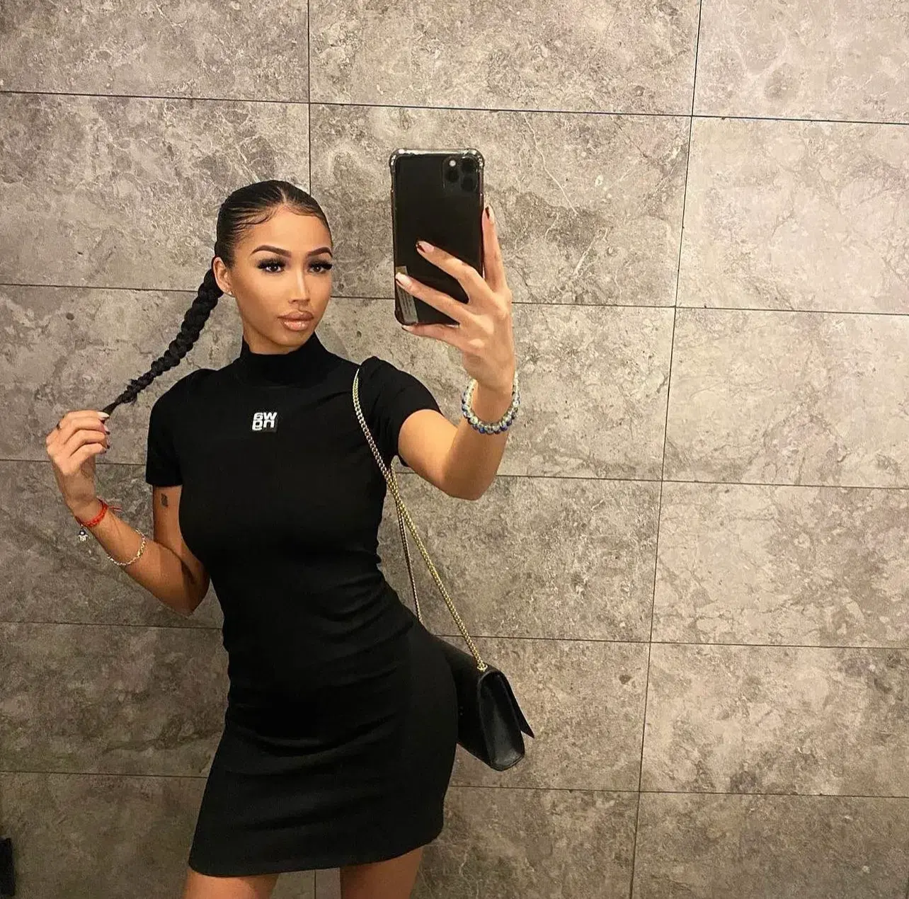 Alexander Wang Crewneck Mini Dress Black Size 6 - Image 5