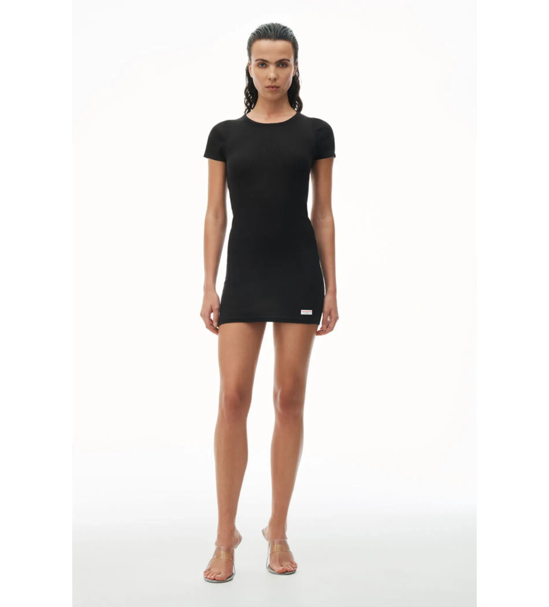 Alexander Wang Crewneck Mini Dress Black Size 6 - Image 1