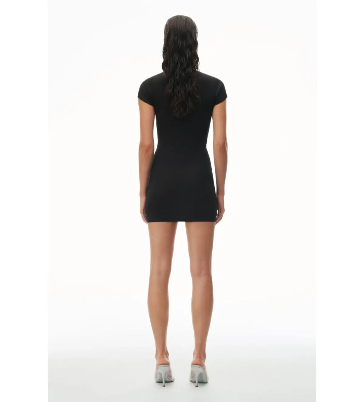 Alexander Wang Crewneck Mini Dress Black Size 6 - Image 2