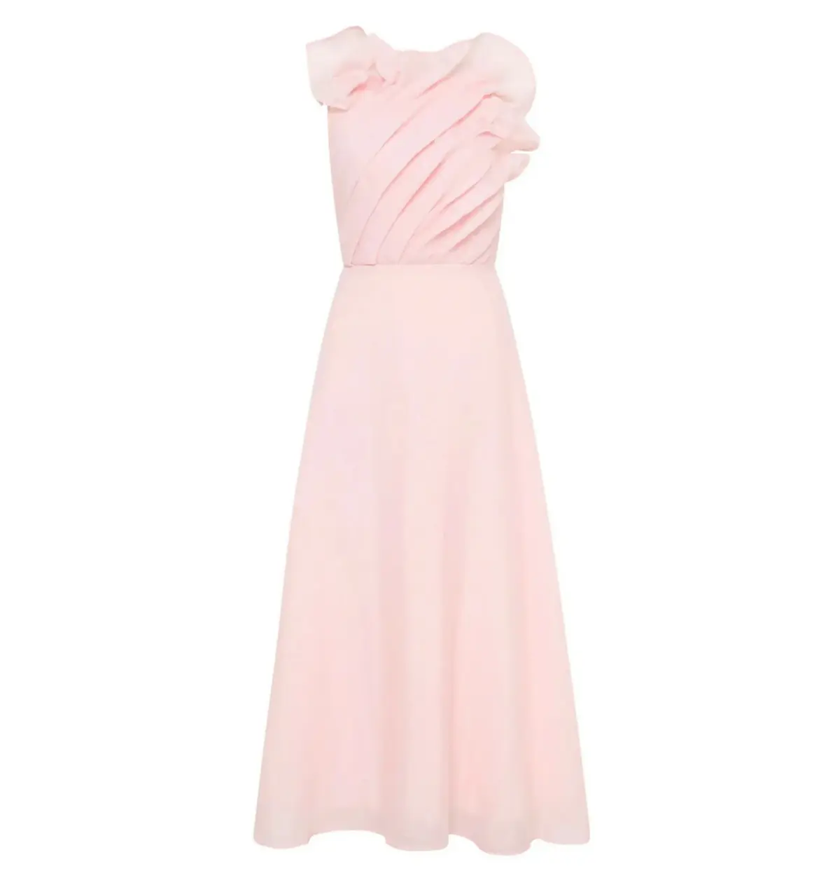 Aje Genesis Midi Dress Soft Pink Size AU 14 - Image 5