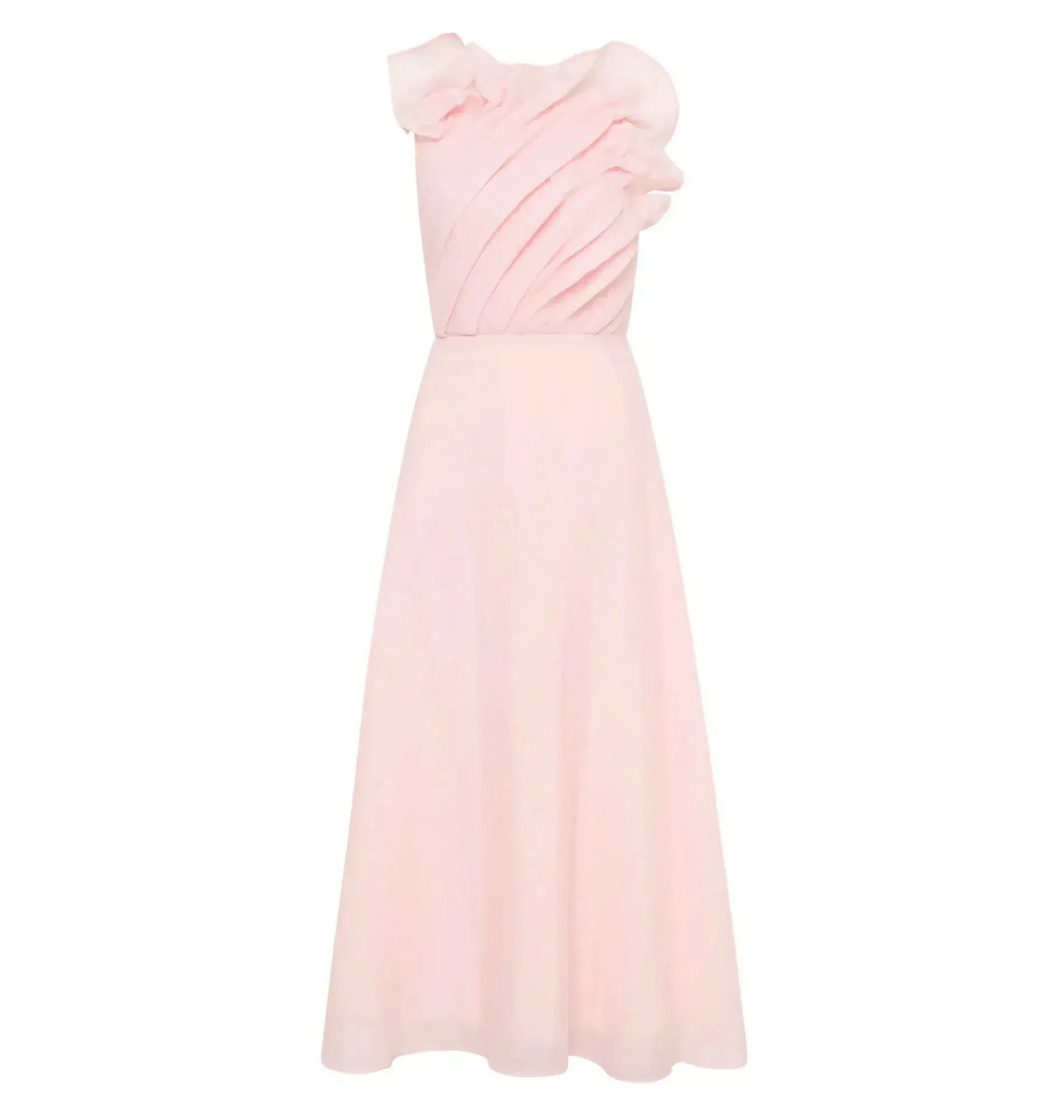 Aje Genesis Midi Dress Soft Pink Size AU 14 - Image 5