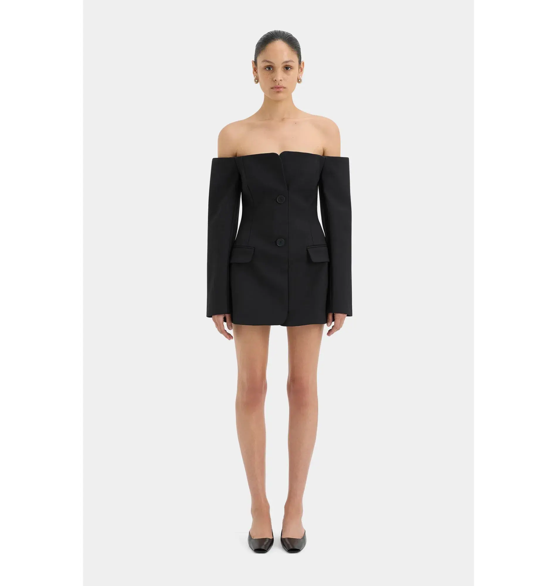 Sir The Label Sandrine Tailored Mini Dress Black Size 1 / AU 8 - Image 1