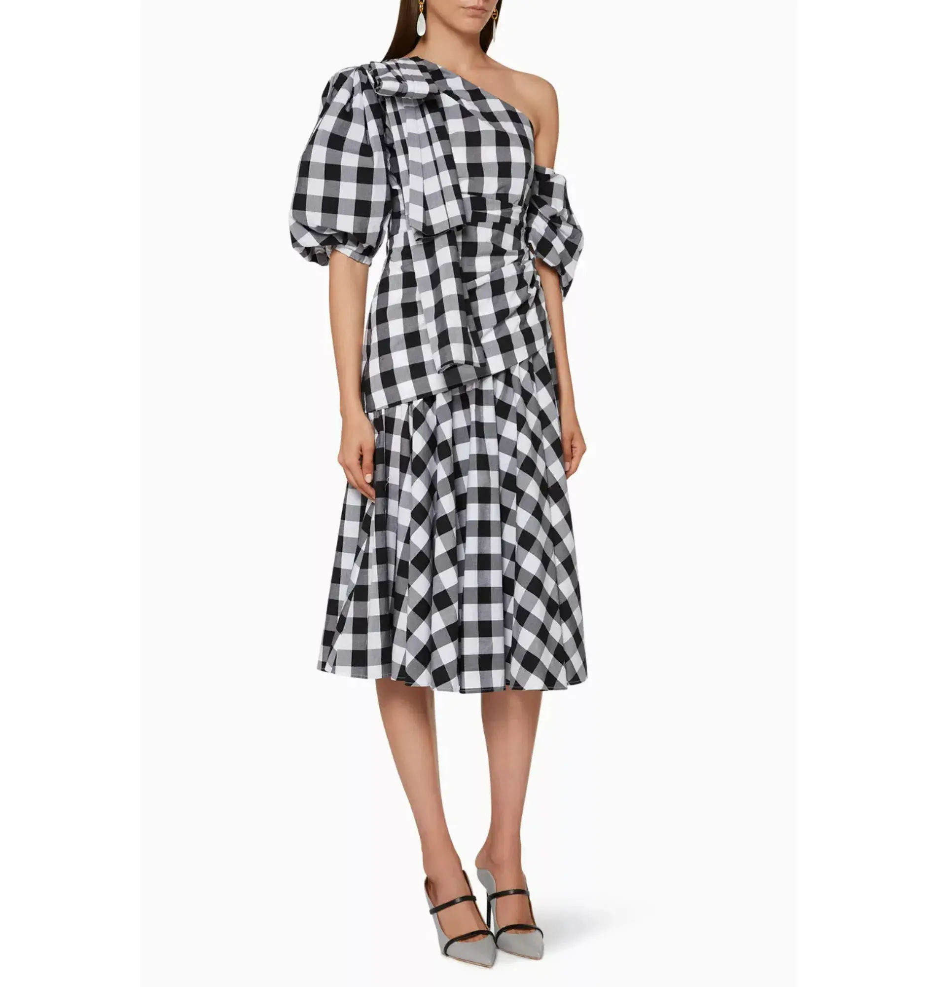 Acler Kieves Dress Black and White Size AU 12 - Image 1