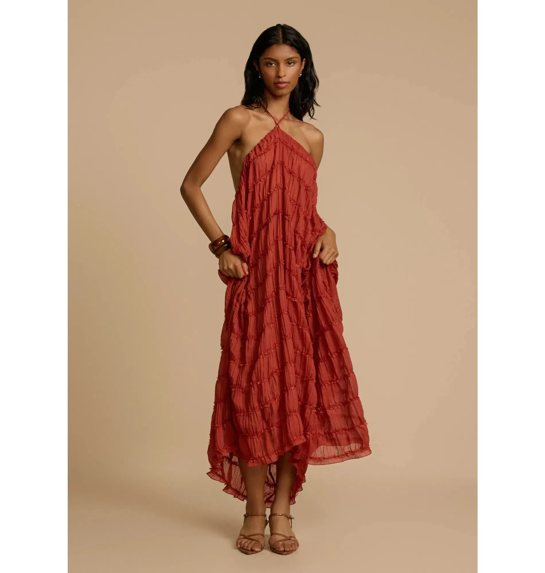 Arcina Ori Juliette Halter Red and Juliette Skirt Red Size S / AU 8 - Image 2