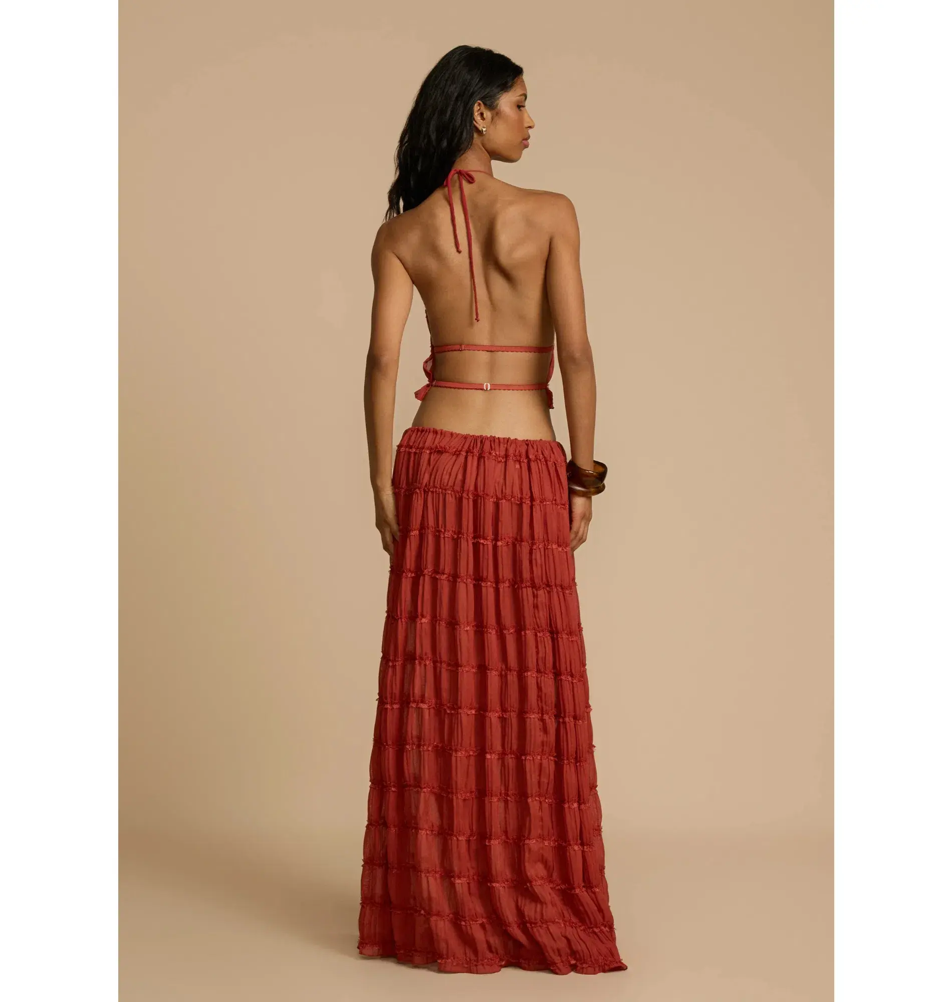 Arcina Ori Juliette Halter Red and Juliette Skirt Red Size S / AU 8 - Image 3