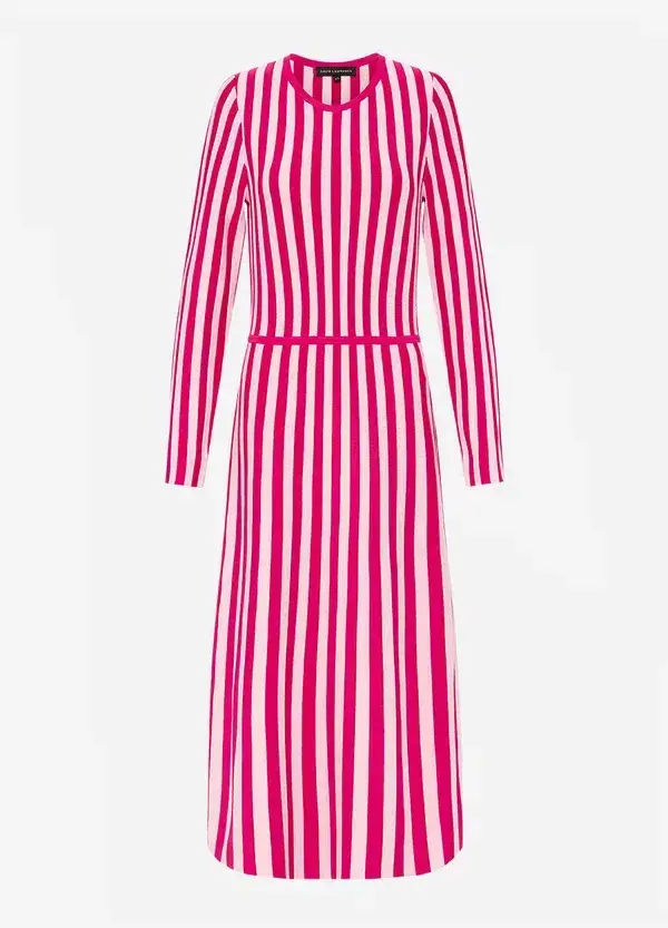 David Lawrence Elodie Knit Dress in Pink Size AU 10 - Image 4