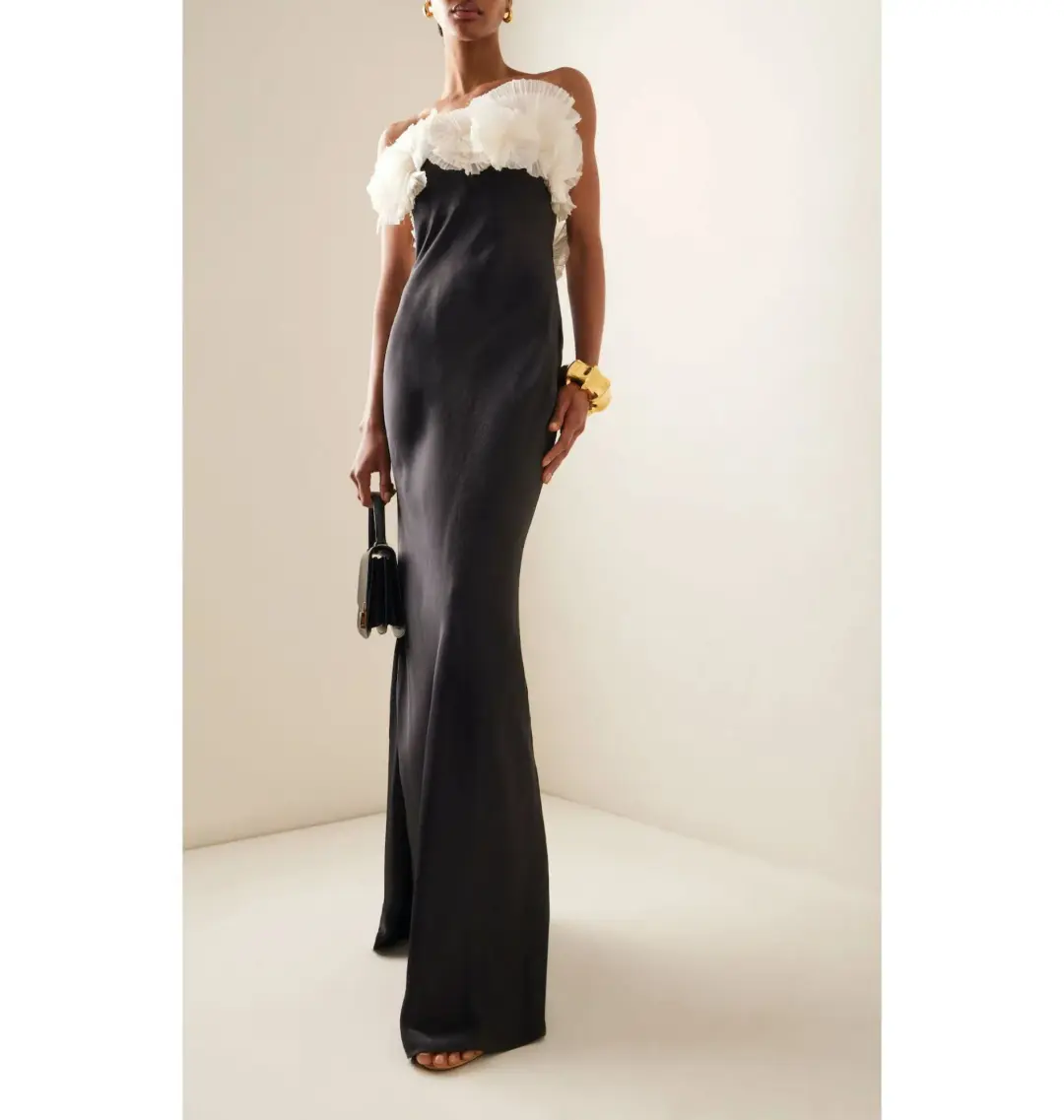 Rachel Gilbert Eyelar Gown Black Size AU 14 for rent on The Volte - main image