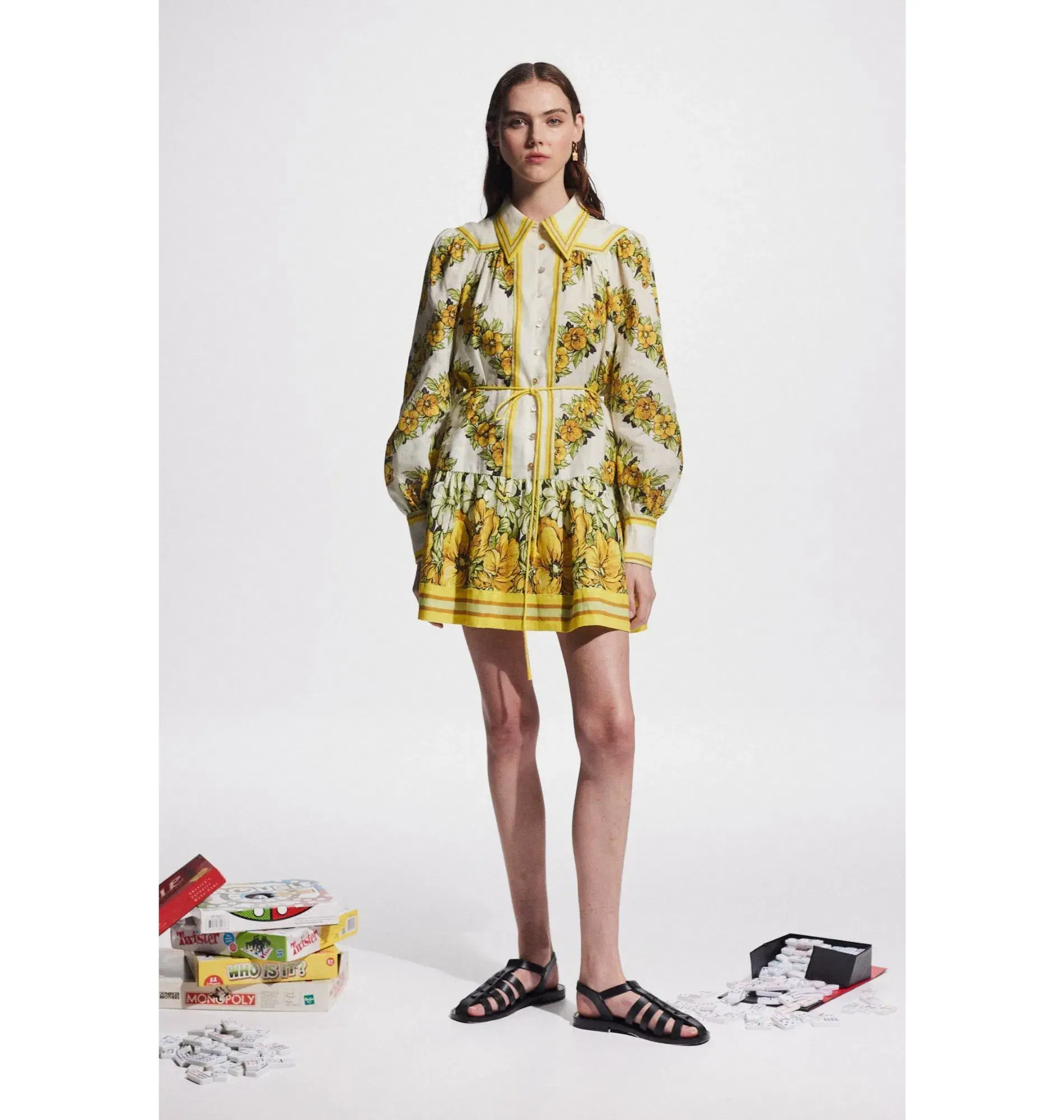 Alemais Gisela Mini Dress Print Size AU 10 - Image 1