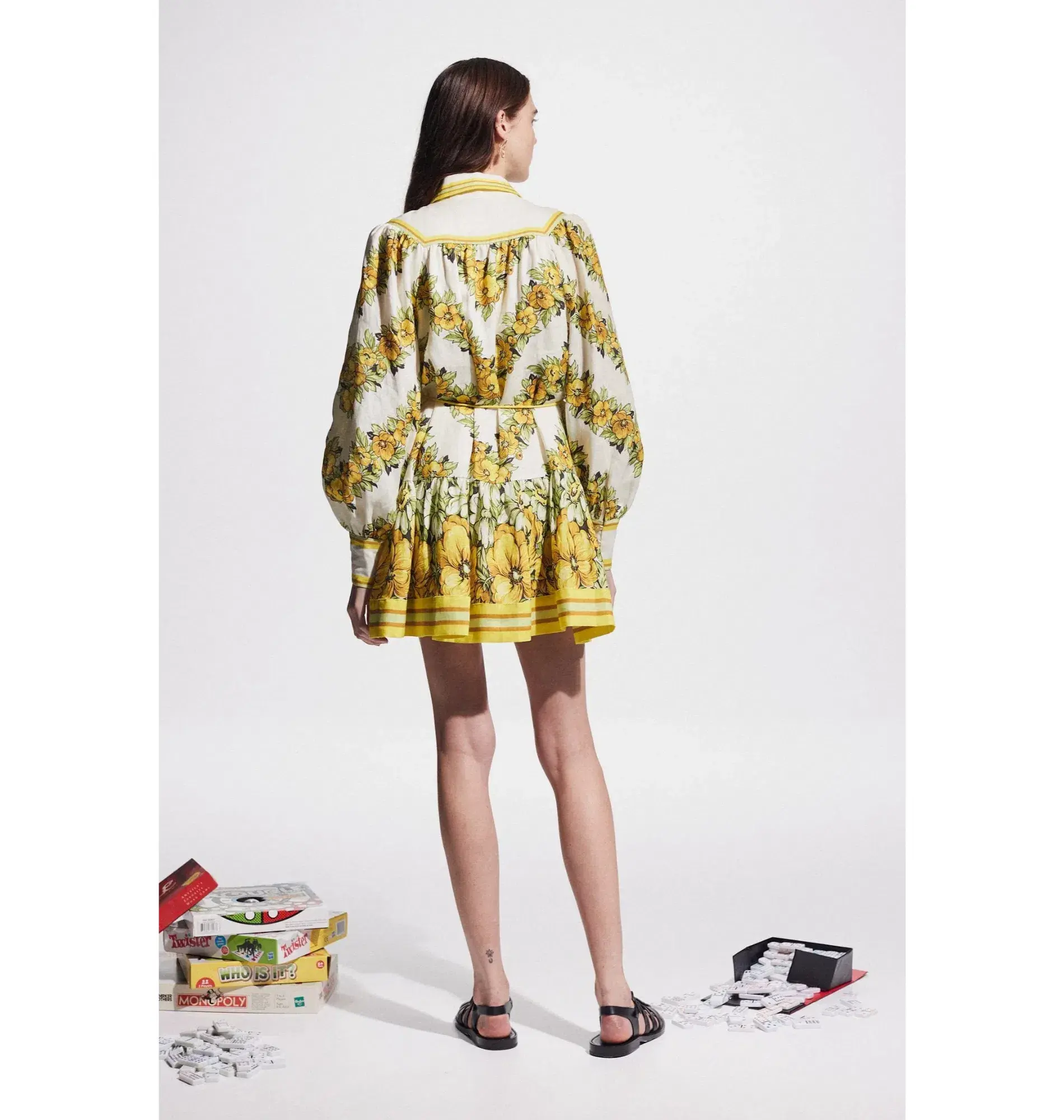 Alemais Gisela Mini Dress Print Size AU 10 - Image 3