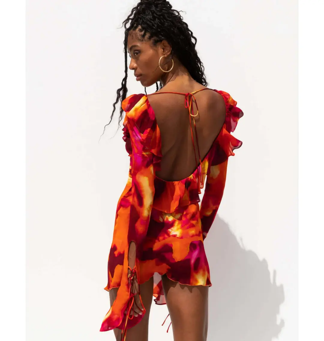 Rat & Boa Dali Dress  in Multi Size XS / AU 6 for rent on The Volte - main image