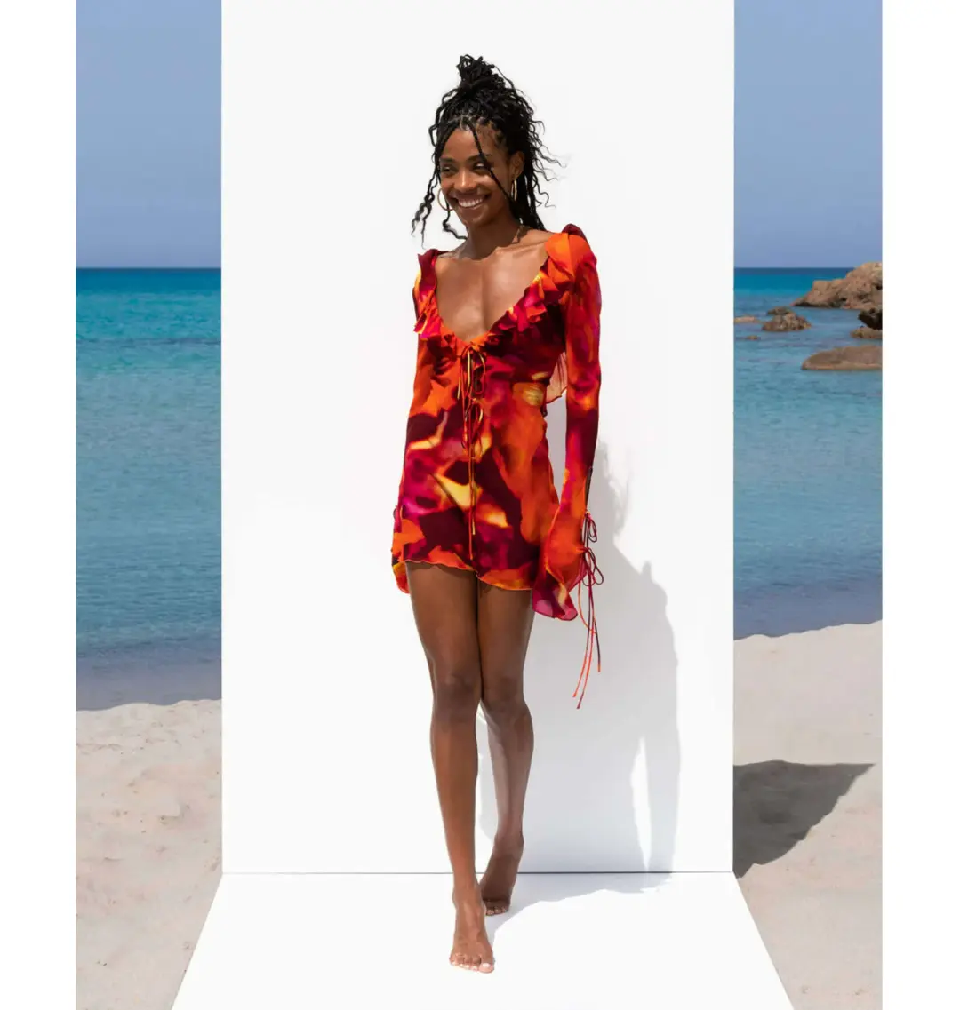 Rat & Boa Dali Dress  in Multi Size XS / AU 6 for rent on The Volte - main image