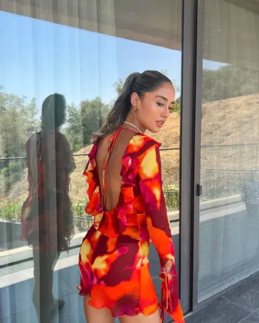 Rat & Boa Dali Dress  in Multi Size XS / AU 6 for rent on The Volte - main image