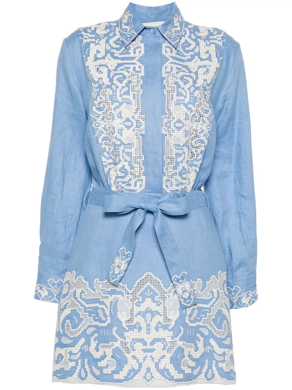 Alemais Arion Mini Dress Cornflower Blue Size AU 10  - Image 8