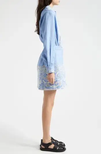 Alemais Arion Mini Dress Cornflower Blue Size AU 10  - Image 16