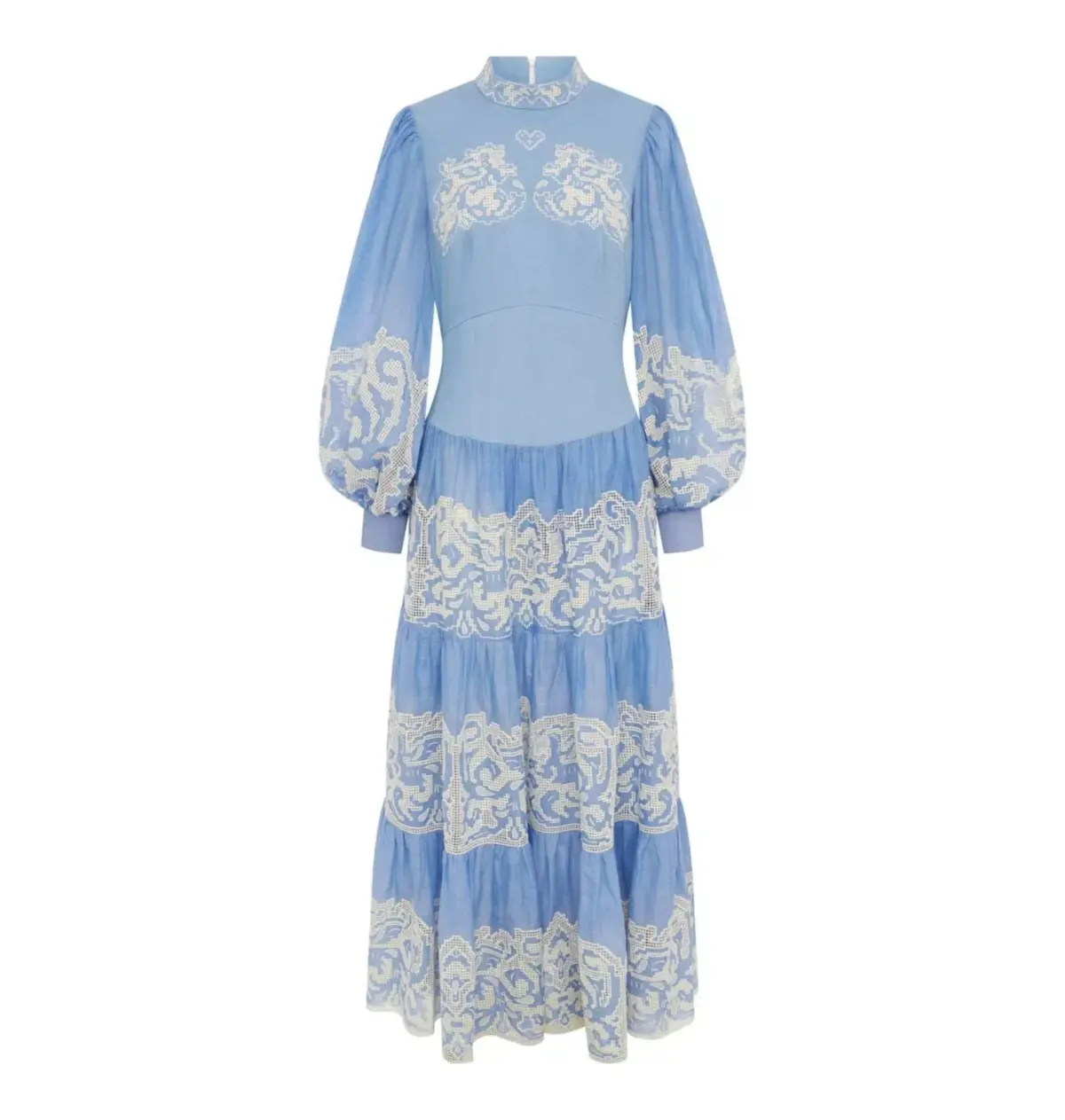 Alemais Arion Midi Dress Cornflower Blue Size AU 8 - Image 8
