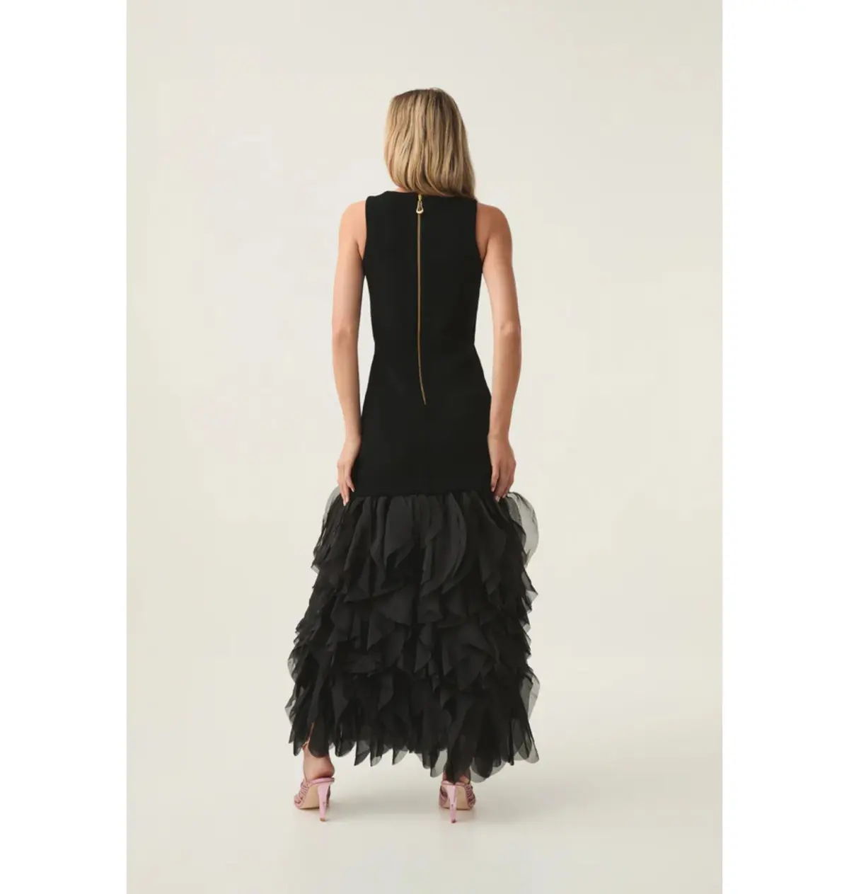Aje Elations Knit Maxi Dress Black Size AU 8  - Image 3