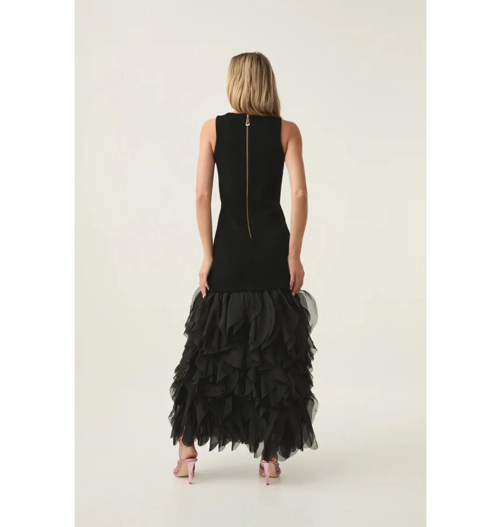 Aje Elations Knit Maxi Dress Black Size AU 8  - Image 3