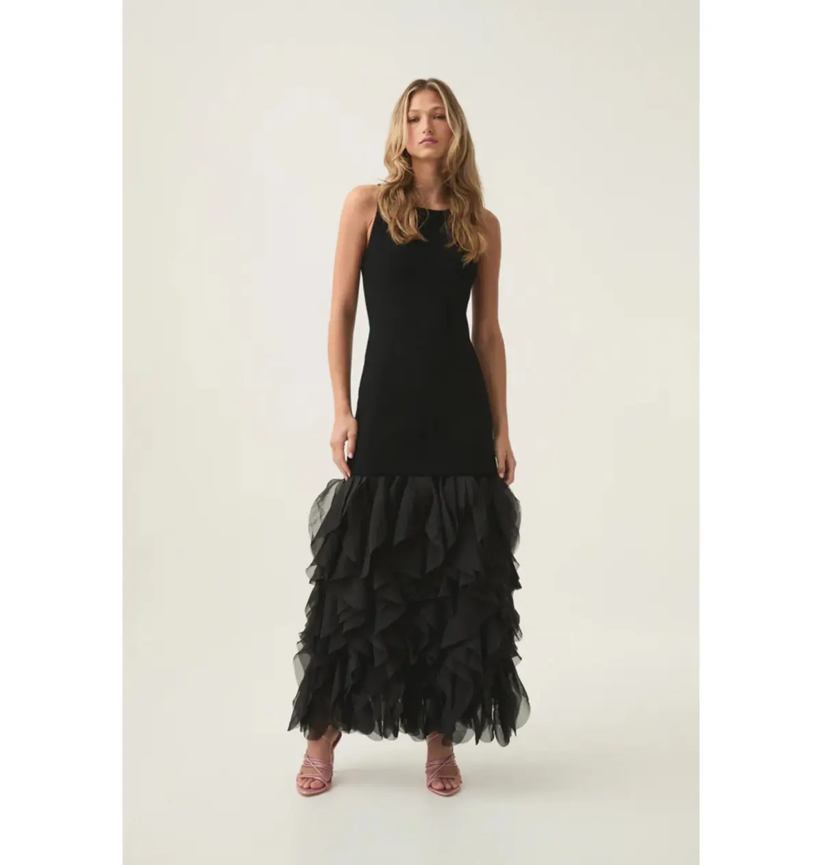 Aje Elations Knit Maxi Dress Black Size AU 8  - Image 1