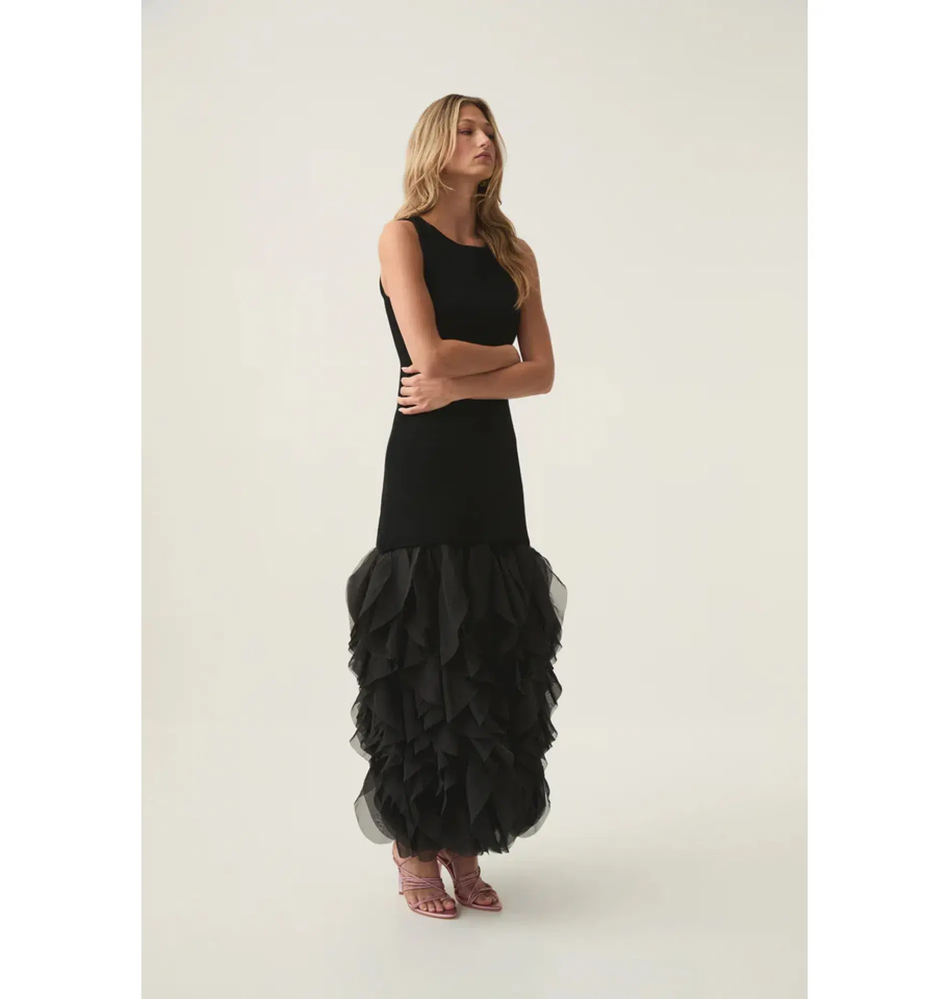 Aje Elations Knit Maxi Dress Black Size AU 8  - Image 2