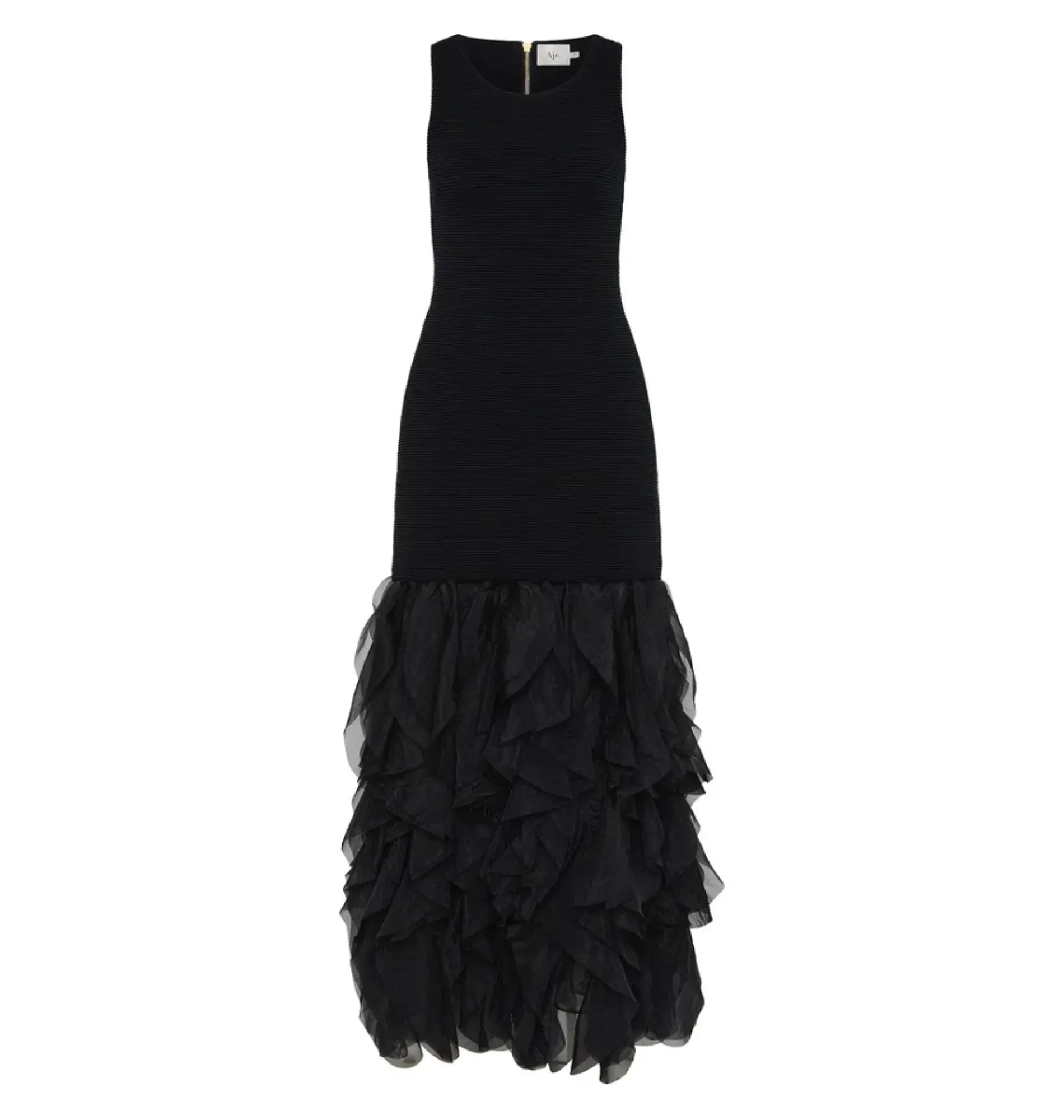 Aje Elations Knit Maxi Dress Black Size AU 8  - Image 4