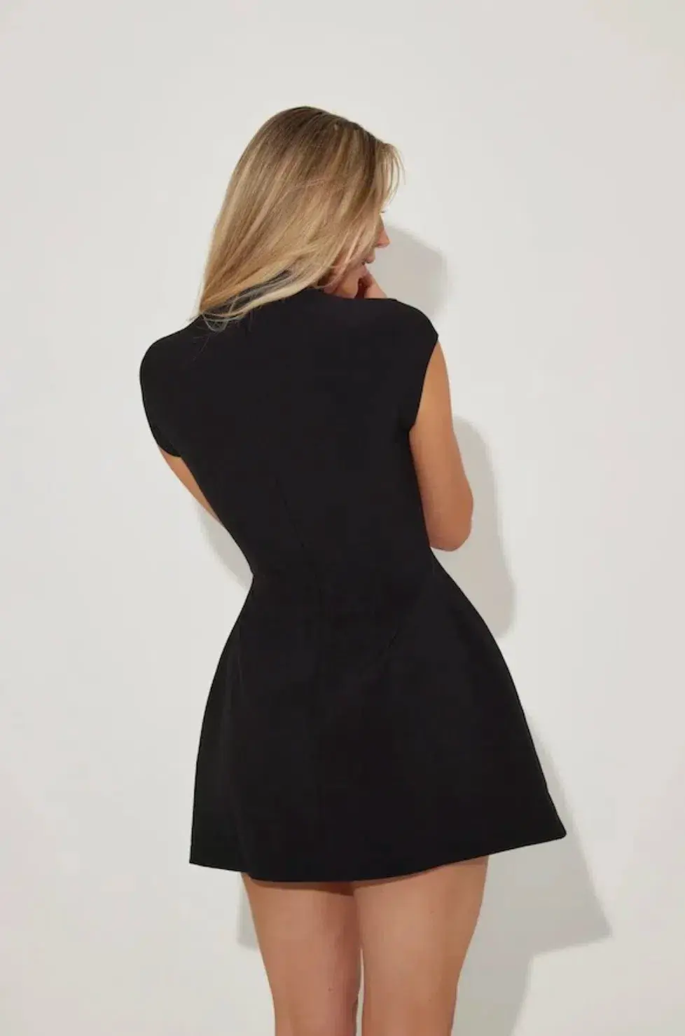 Odd Muse Cap Sleeve Mini Dress Black Size XS / AU 6  - Image 4