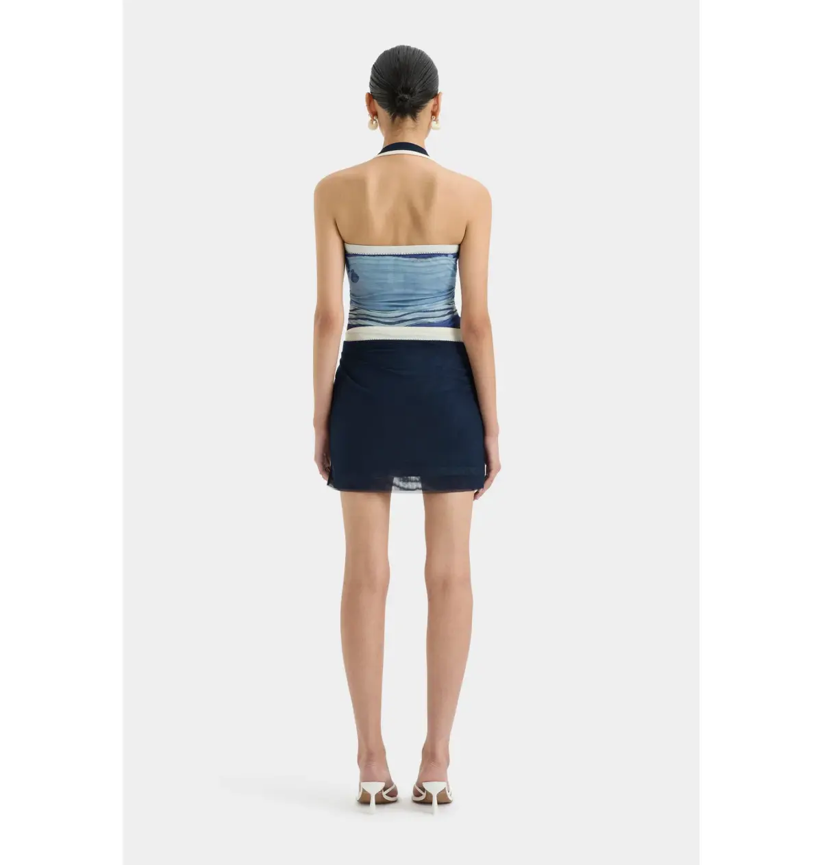 Sir the Label Breeze Mini Dress in Shoreline Stripe Size 0 / AU 6  - Image 3