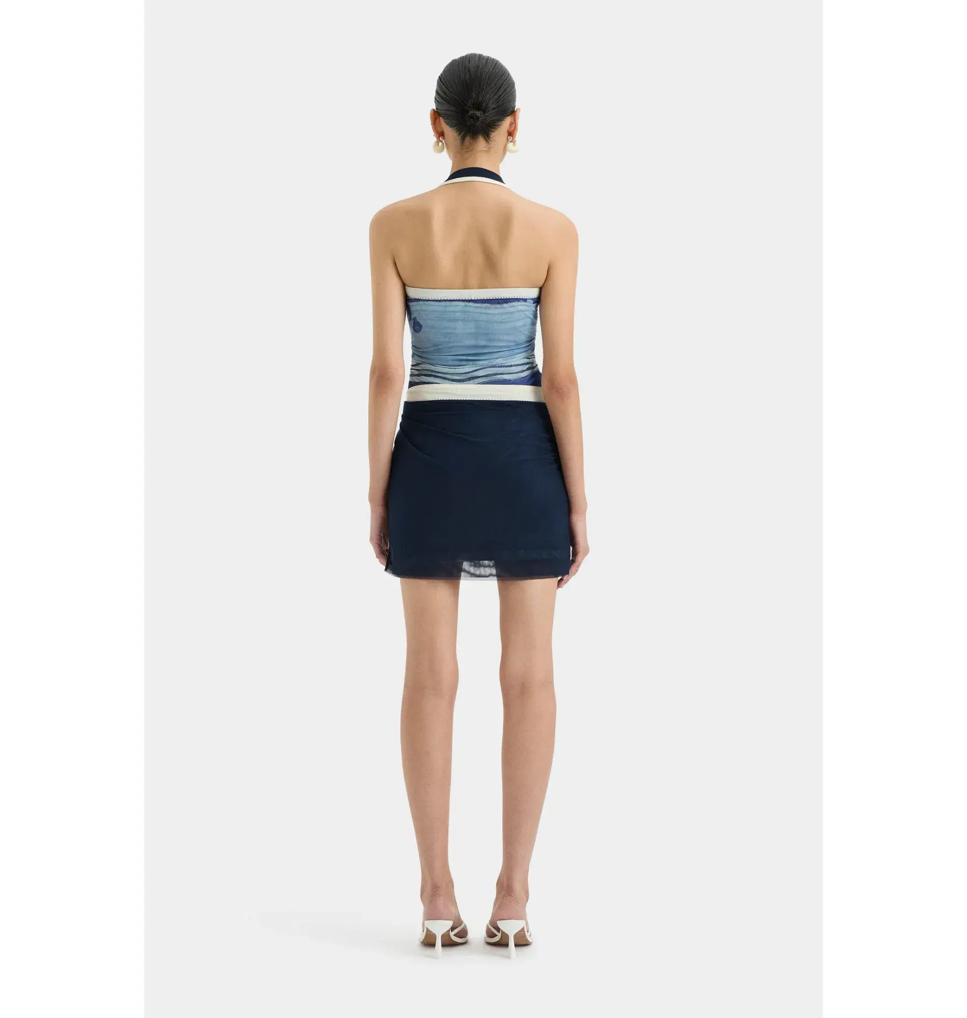 Sir the Label Breeze Mini Dress in Shoreline Stripe Size 0 / AU 6  - Image 3
