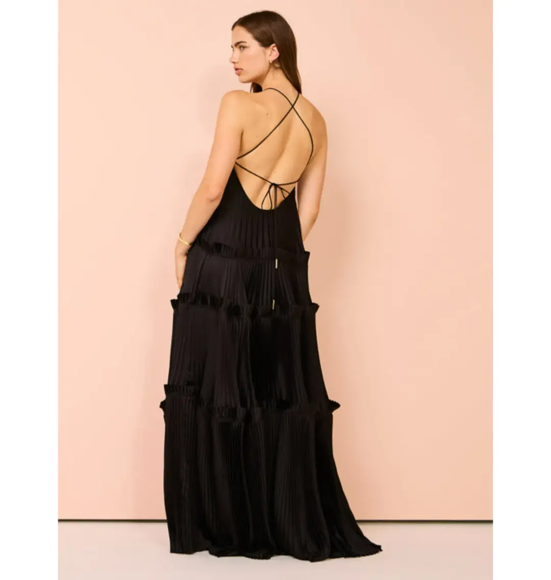 Acler Bassett Gown in Black Size AU 8 for rent on The Volte - main image