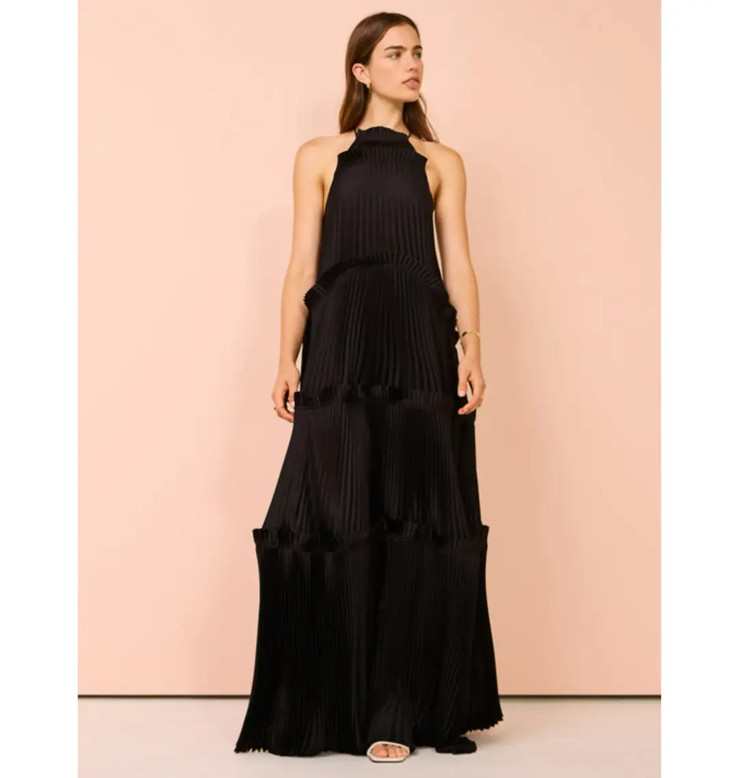 Acler Bassett Gown in Black Size AU 8 for rent on The Volte - main image