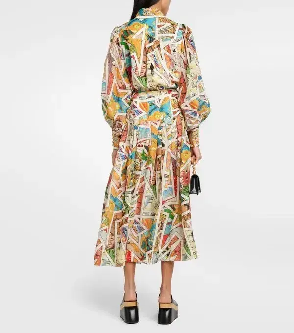 Alemais Star Man Midi Shirtdress Multi Size 10 AU - Image 9