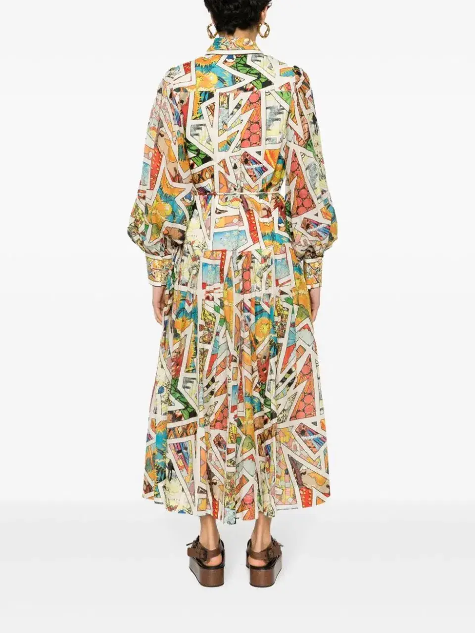 Alemais Star Man Midi Shirtdress Multi Size 10 AU - Image 6