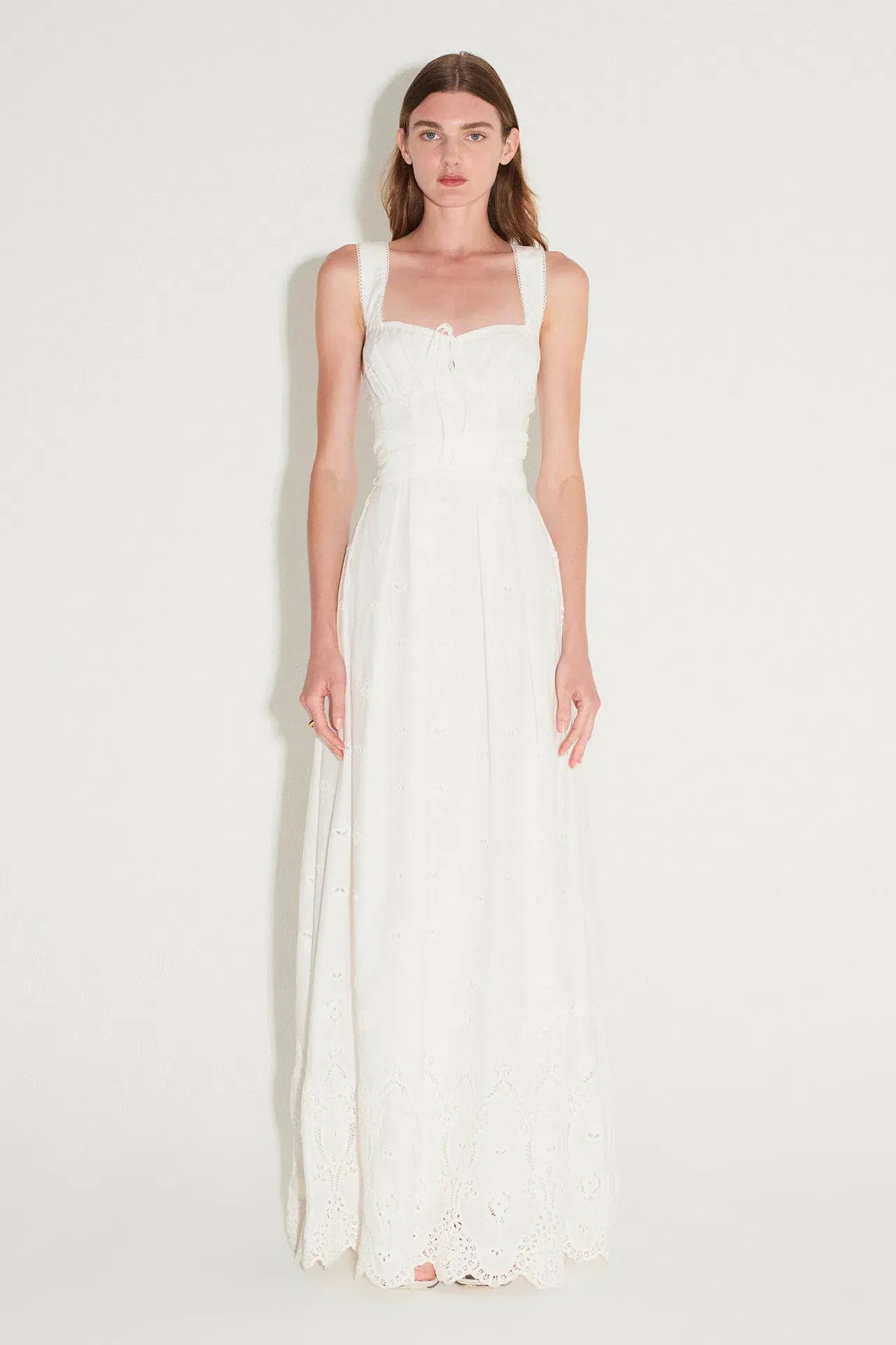 Hansen & Gretel Tulsa Maxi Dress in White Jasmine Size S / AU 8  - Image 1