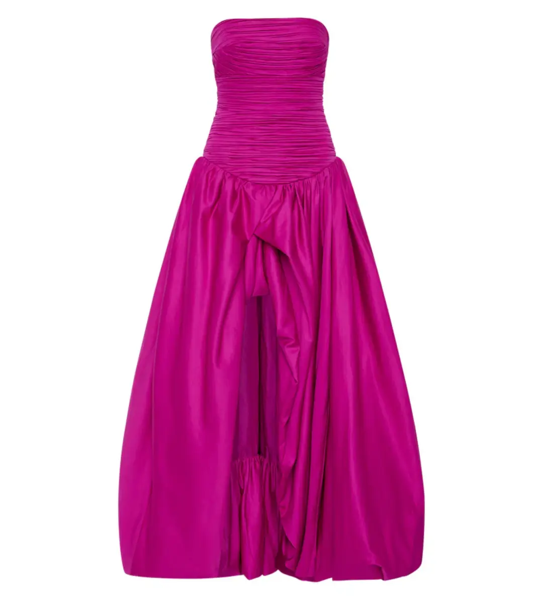 Aje Violette Bubble Hem Maxi Dress in Deep Magenta Size AU 6 for rent on The Volte - main image