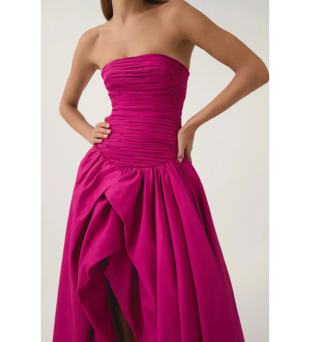 Aje Violette Bubble Hem Maxi Dress in Deep Magenta Size AU 6 - Image 2