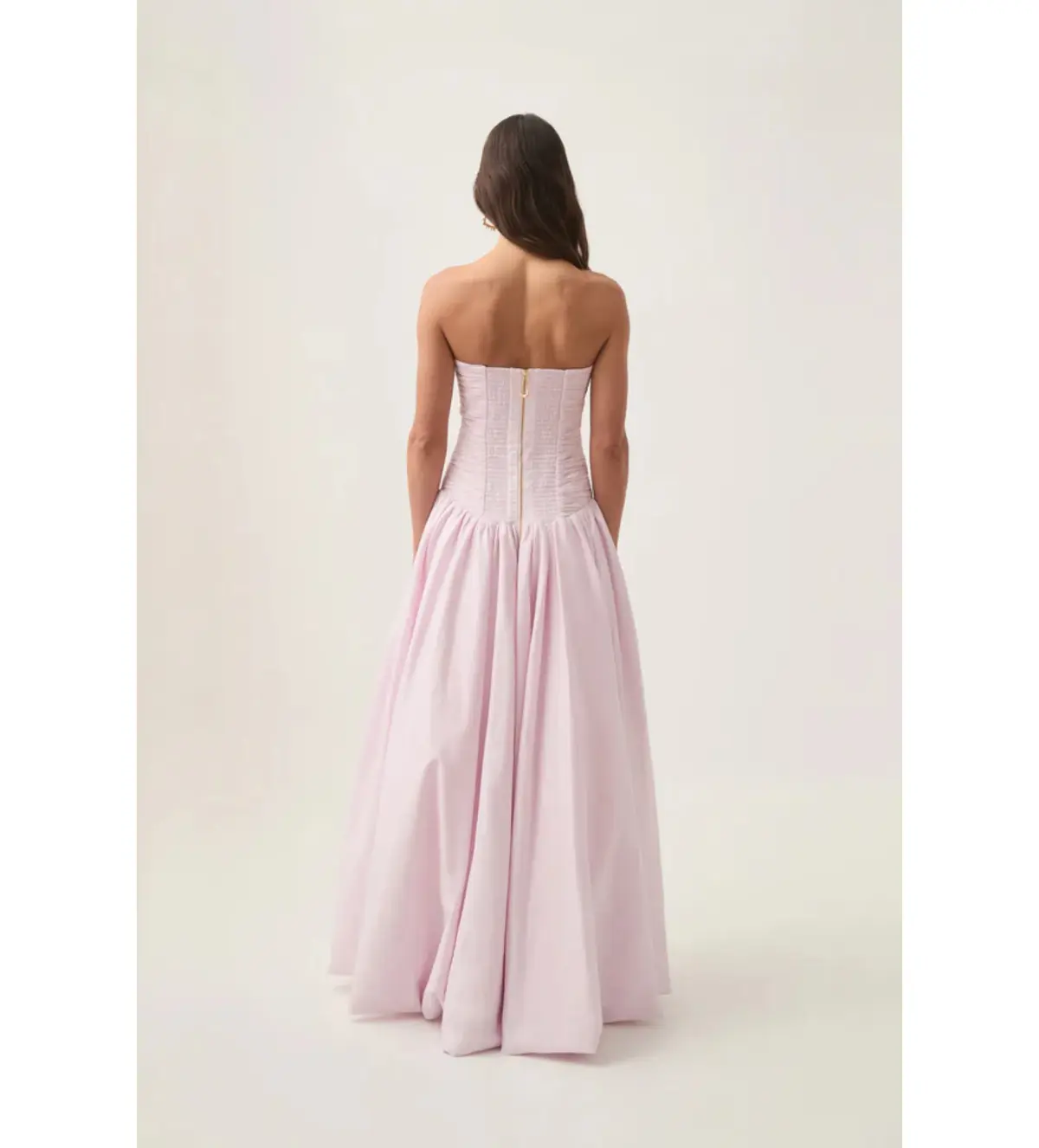 Aje Violette Bubble Hem Maxi Dress Pastel Pink Size AU 8 - Image 3