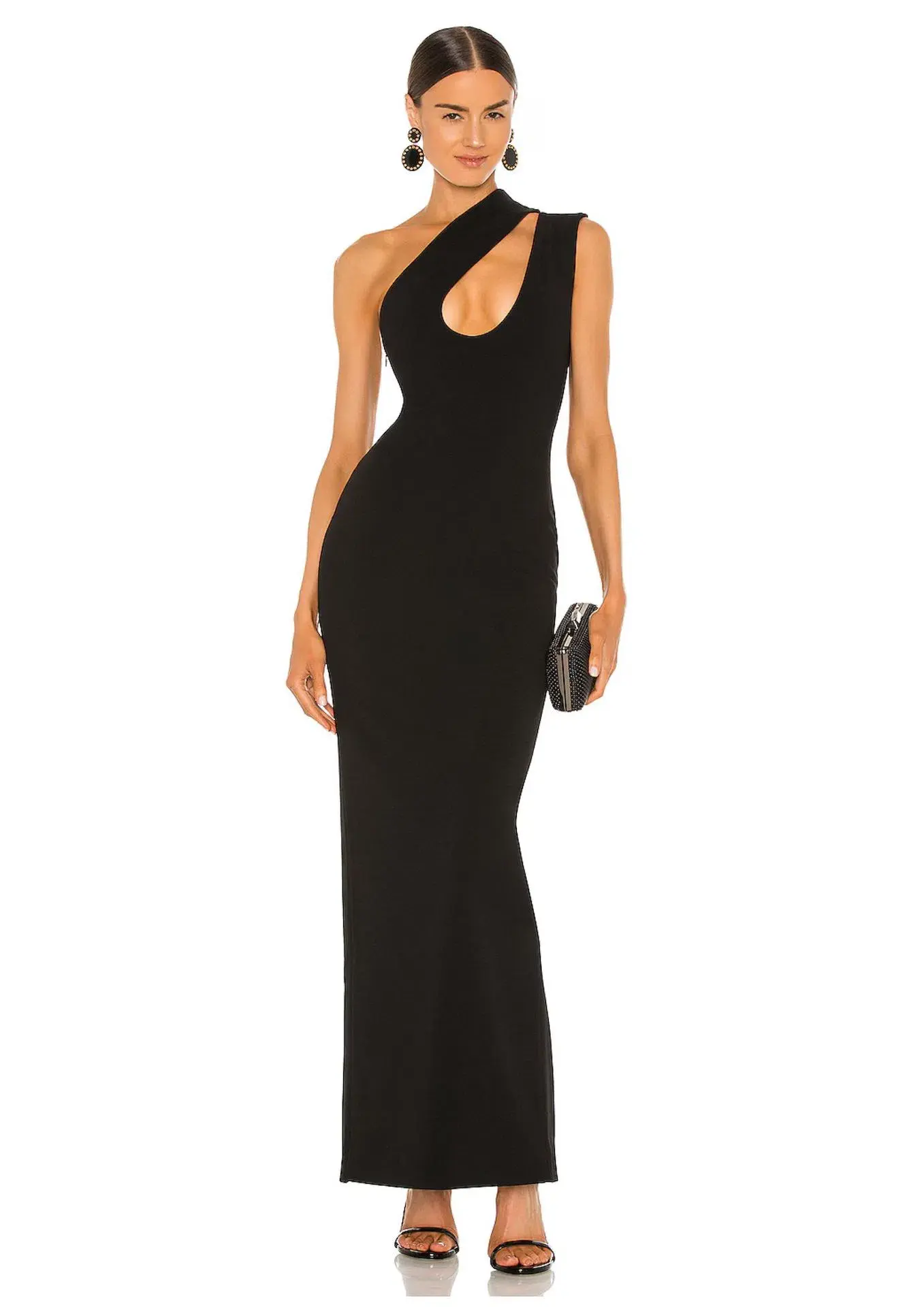 Solace London Krista Maxi Dress in Black Size 10 - Image 1