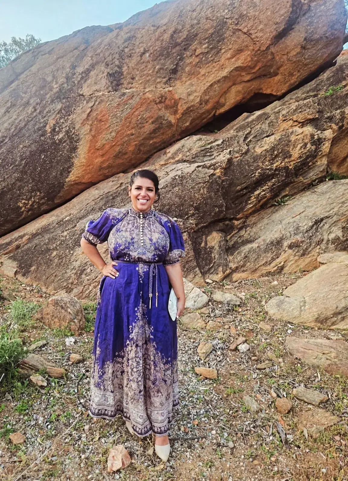 Zimmermann Anneke Swing Maxi Dress Indigo Paisley Size 2 / AU 12 - Image 3