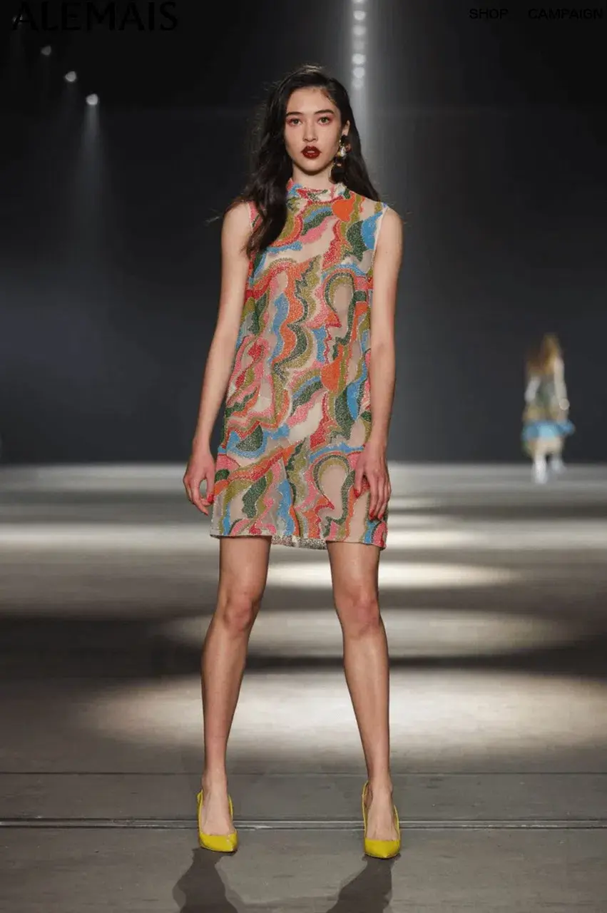 Alemais The Five Bead Embellished Mini Dress Multi Size 10 AU - Image 8
