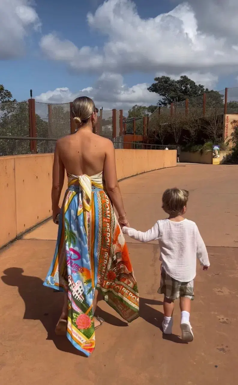 Alemais Samaki Scarf Top & Paradiso Silk Scarf Skirt Set Multi Size 10 AU for rent on The Volte - main image