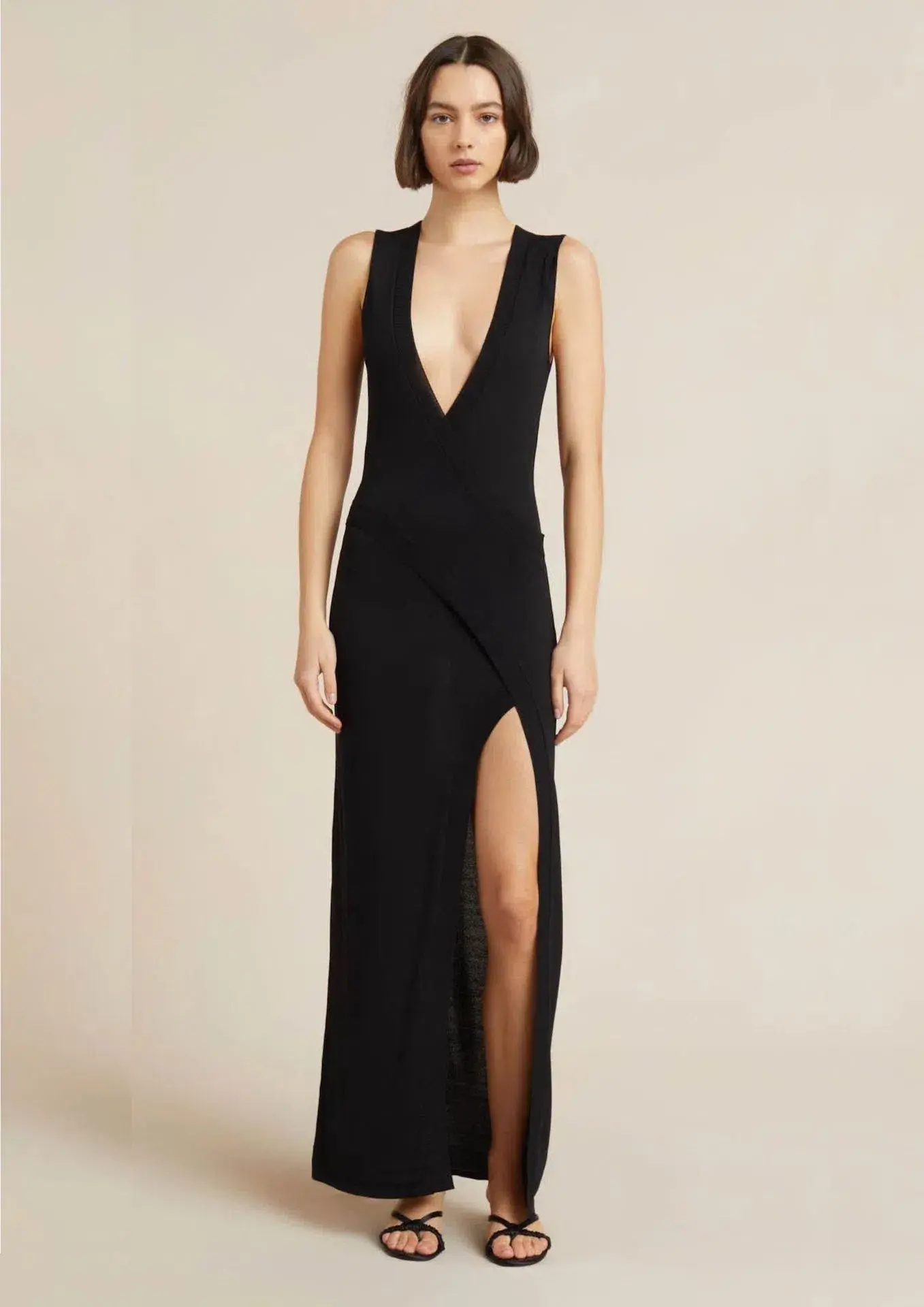 Bec & Bridge Janet Knit Maxi Dress Black Size 12 - Image 1