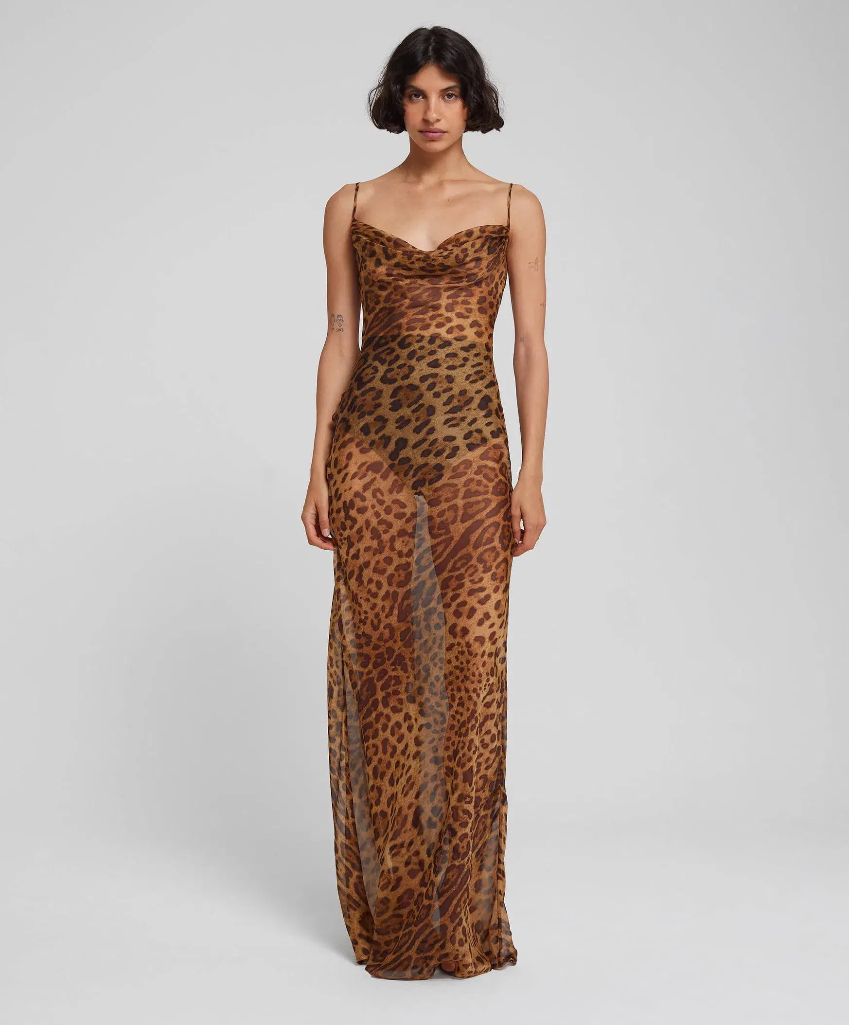 Rat & Boa Valentina Maxi Dress Leopard Print Size M / AU 10 - Image 1