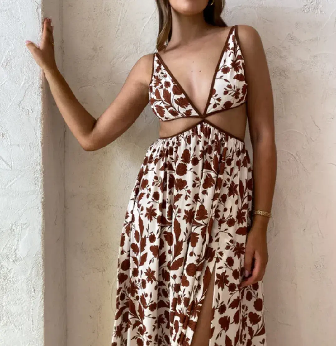 Bec & Bridge Phillipa Maxi Dress Print Size 14 - Image 4